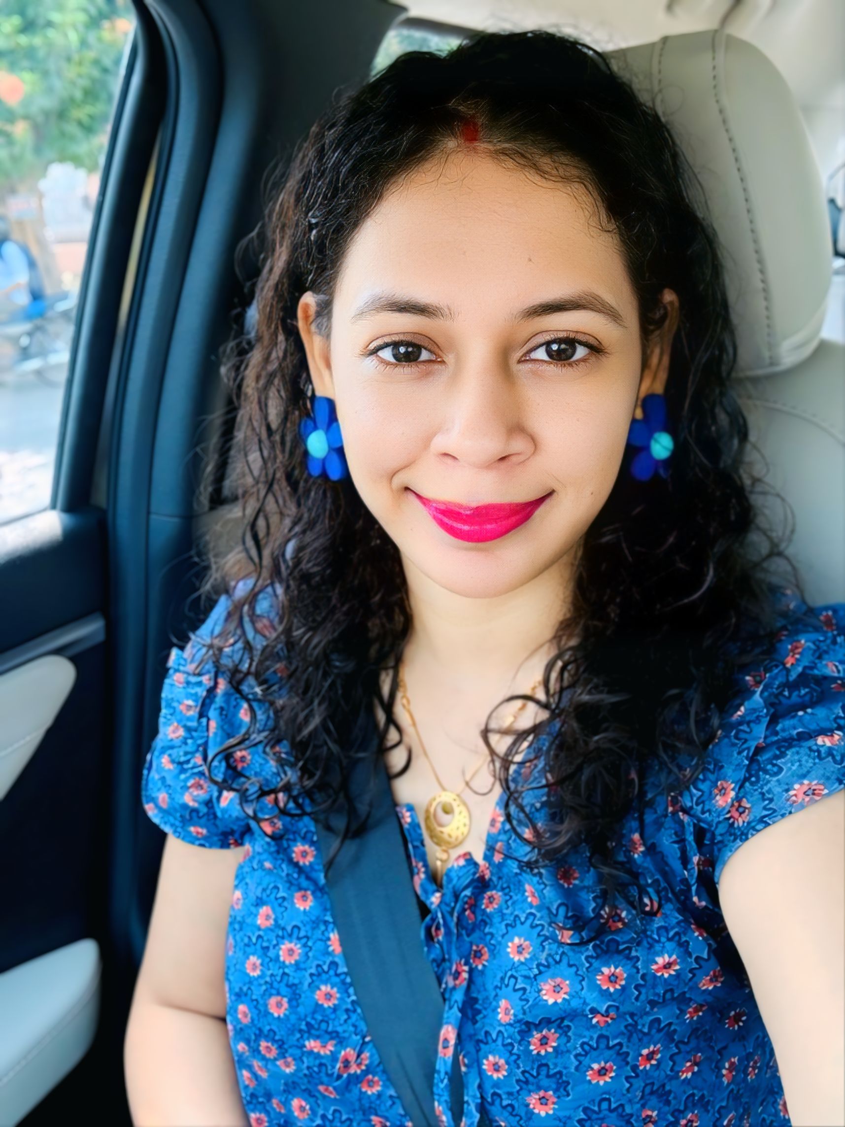 Anuja Saxena in the studio